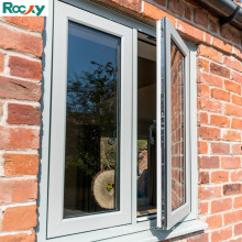 Rocky Malaysia style double glass outward casement window/swing window